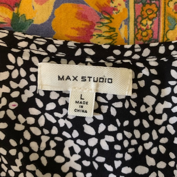 D O N A T E D Max Studio long sleeve shirt size Large EUC - Picture 4 of 4